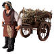 Homem com carrinho de feno para presépio napolitano com peças de 12 cm altura média s2