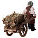 Homem com carrinho de feno para presépio napolitano com peças de 12 cm altura média s4