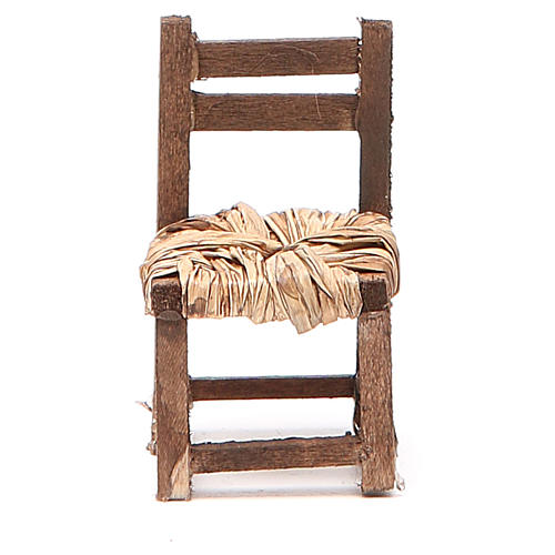 Chaise bois h 6 cm crèche napolitaine 5