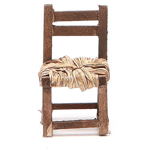Krzesło drewno h 6 cm szopka neapolitańska 3