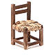 Krzesło drewno h 6 cm szopka neapolitańska s7