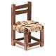 Krzesło drewno h 6 cm szopka neapolitańska s1