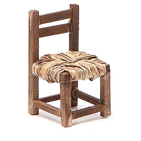 Cadeira madeira h 6 cm presépio napolitano