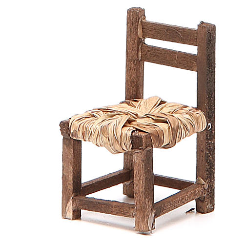 Cadeira madeira h 6 cm presépio napolitano 6