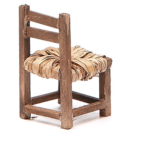 Cadeira madeira h 6 cm presépio napolitano 8