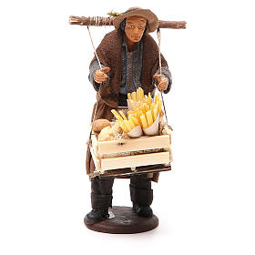 Man making pasta, Neapolitan Nativity figurine 14cm