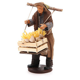 Man making pasta, Neapolitan Nativity figurine 14cm