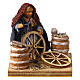 Man fixing wheels 10cm neapolitan Nativity s1