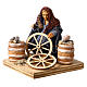 Man fixing wheels 10cm neapolitan Nativity s2