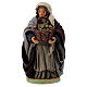 Woman with olives basket in hands 10cm neapolitan Nativity s1