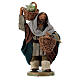 Man with grapes basket in leather 10cm neapolitan Nativity s1