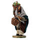 Uomo cesto uva cuoio 10 cm presepe Napoli s2