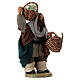 Uomo cesto uva cuoio 10 cm presepe Napoli s3