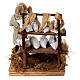 Flour sacks Seller with desk 10cm neapolitan Nativity s4