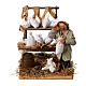 Flour sacks Seller with desk 10cm neapolitan Nativity s1