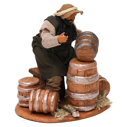 Aggiustatore di botti 12 cm presepe napoletano 3