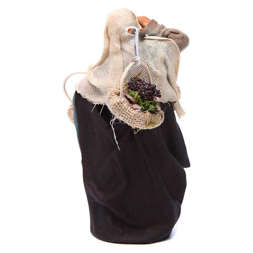 Wandererin mit Körben 12cm neapolitanische Krippe 3