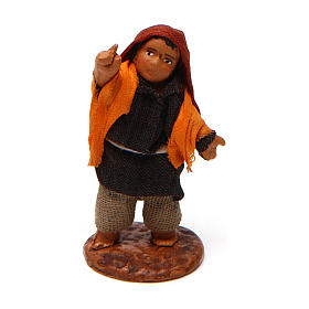 Criança que indica para presépio napolitano com figuras de 10 cm de altura média