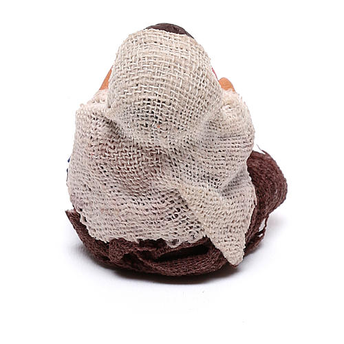 Sitzender Jung mit Ball 10cm neapolitanische Krippe 4