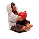 Criança sentada com bola para presépio napolitano com figuras de 10 cm de altura média s3