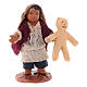 Menino com urso de pelúcia figura terracota para presépio napolitano com personagens altura média 10 cm s1