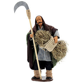 Uomo con falce 14 cm presepe napoletano