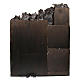Borgo con capanna illuminato 110x80x58 cm presepe napoletano s4