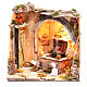 Ambientação para presépio napolitano porão com fonte 28x26x24 cm s1