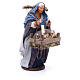 Woman with dog basket for Neapolitan Nativity, 14cm s3