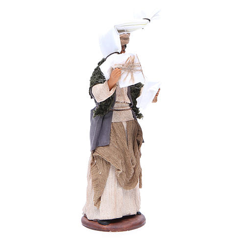 Woman with handkerchiefs on head and in hand for Neapolitan Nativity, 14cm 3