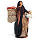 Woman holding sack of apples and log for Neapolitan Nativity, 14cm s4