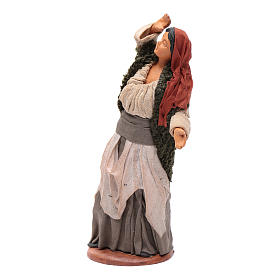 Woman watching the stars for Neapolitan Nativity, 14cm