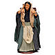 Woman carrying fabrics, figurine for Neapolitan Nativity, 14cm s1