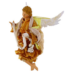 Angelo biondo 45 cm veste oro presepe Napoli