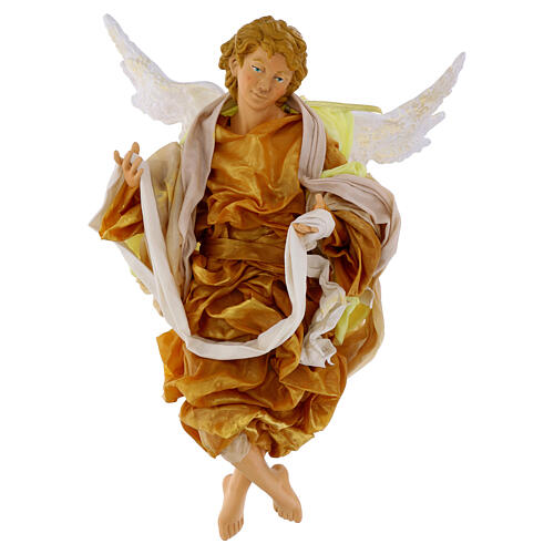 Angelo biondo 45 cm veste oro presepe Napoli 1