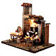 Fornaio 10 cm illuminato presepe napoletano s3