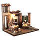 Fornaio 10 cm illuminato presepe napoletano s5