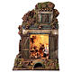 Cellar setting for Neapolitan Nativity, with lights 10cm s1