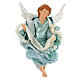 Blonde angel with green clothes, figurine for Neapolitan Nativity, 45cm s1
