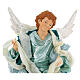Blonde angel with green clothes, figurine for Neapolitan Nativity, 45cm s2