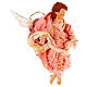 Blonde angel with pink clothes, figurine for Neapolitan Nativity, 45cm s3