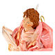 Anioł blondyn 45 cm różowe szaty szopka z Neapolu s6