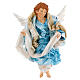 Blonde angel with light blue clothes, figurine for Neapolitan Nativity, 45cm s1