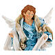 Blonde angel with light blue clothes, figurine for Neapolitan Nativity, 45cm s2
