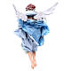 Red angel with light blue clothes, figurine for Neapolitan Nativity, 45cm s2