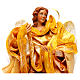 Gold angel with curved wings, figurine for Neapolitan Nativity, 18-22cm s2
