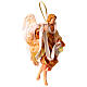 Gold angel with curved wings, figurine for Neapolitan Nativity, 18-22cm s3