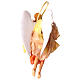 Gold angel with curved wings, figurine for Neapolitan Nativity, 18-22cm s4
