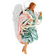 Green angel with curved wings, figurine for Neapolitan Nativity, 18-22cm s3