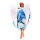 Light blue angel with curved wings, figurine for Neapolitan Nativity, 18-22cm s2